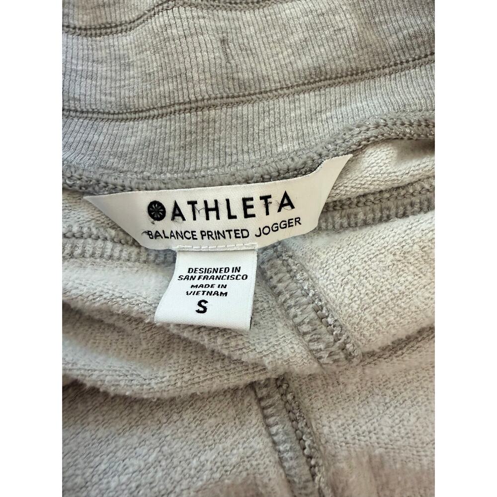 Athleta Balance Jogger Gray Animal Print Tencel Lyocell Sweatpants Size S - Picture 5 of 9